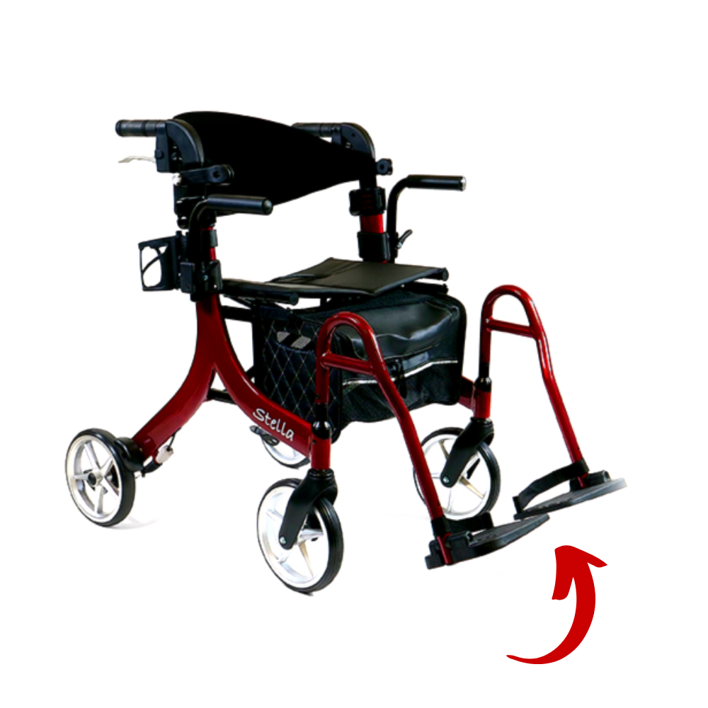 Appui-pieds pour déambulateur Stella